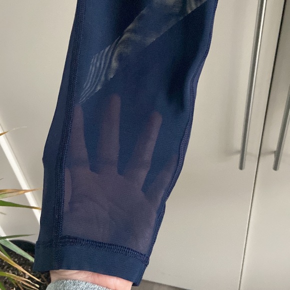 Aritzia The Constant Navy Blue Mesh Leggings - Picture 12 of 13